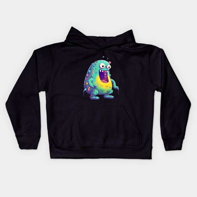 Munchie the Alien Kids Hoodie by The Shirt Scribner